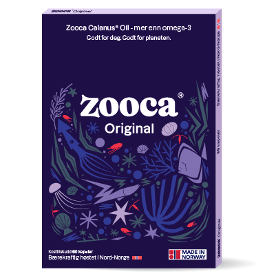Eske med Zooca® Original 3D vendt høyre. Med Made in Norway illustrasjon